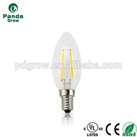 Dimmable decorative c35 b22 e27 e26 e14 e12 filament AC DC 12V led filament bulb