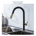 Stainless Steel Black Gold Pull Down Kitchen Faucet