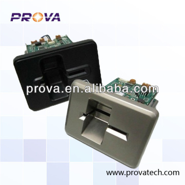 Manual Insert Magnetic IC RFID Card Reader&Writer for Vending Machine CRT-284