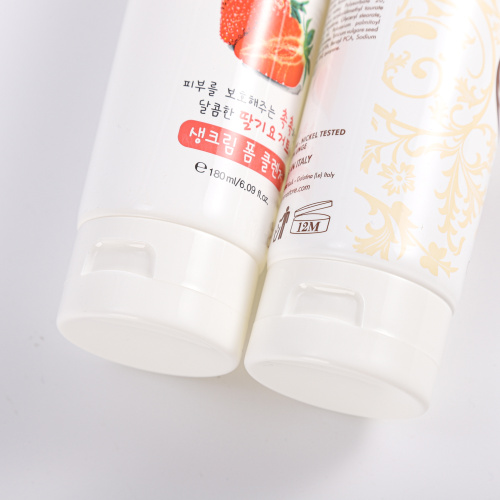 Custom Cosmetic Tube Packaging Large Shower gel plastic tube flip top cap Factory