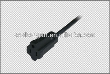 UL female power cord ends with ul plug