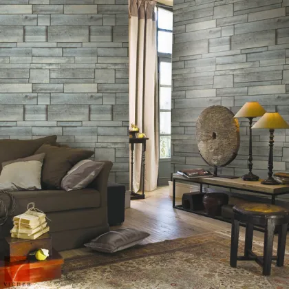 hot 3d stone art deco wallpaper washable pvc wallcoverings