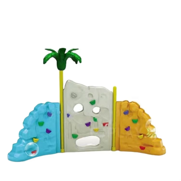 High-Quality Kids Plastic Outdoor Rock Climbing Wall on Sand Ground