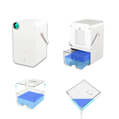 2024 New Semiconductor Air Dry Portable Dehumidifier 1L with HEPA Filter