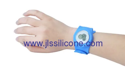 Bright Silicone Slap Electronic Watch 
