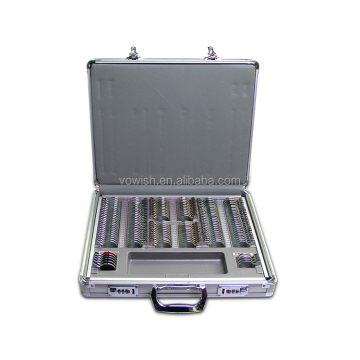 CE Approved Optometry Equipment: Plus Minus Sphere Cylinder Trial Lens Case - 158 PCS Metal Rim Lens Set