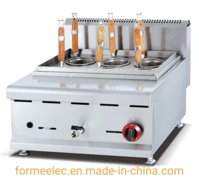 Desktop Electric Cooking Noodles Machine 6-Basket Noodle Cooker Countertop Electric Pasta Cooker