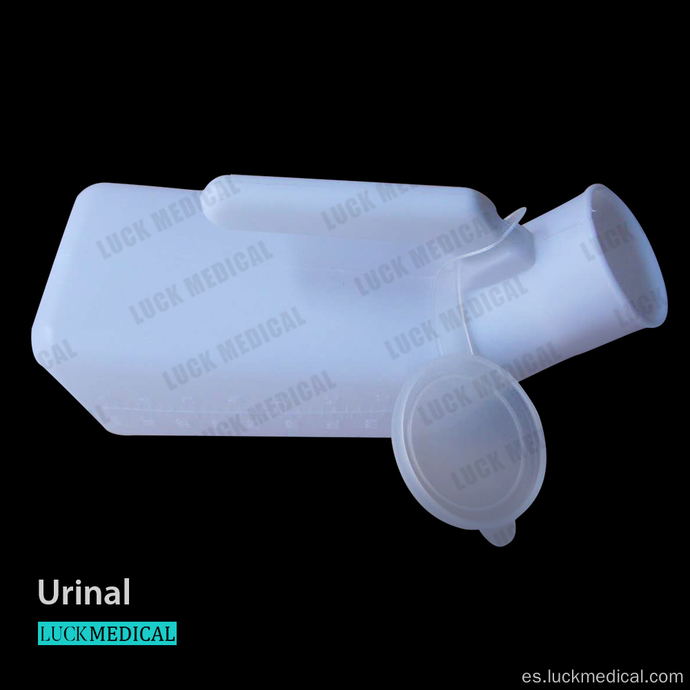 1000 ml de urinal transparente graduado con tapa