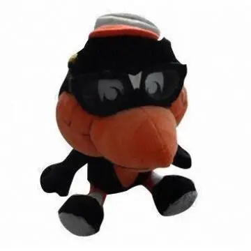 Plush Bird Toy Plush Bird With Glass Big Mouse Plush Toy