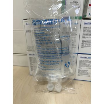 حقن كلوريد الصوديوم بالتسريب بكميات كبيرة (IV).