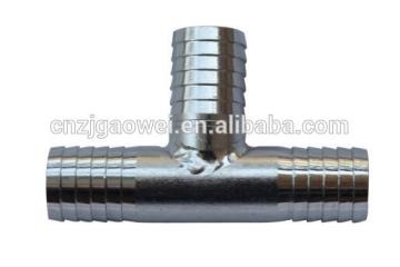 stainless steel 1/2 barb tee, beverage fitting