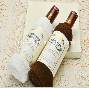 100%cotton wine bottle towel cake xmas cake towel