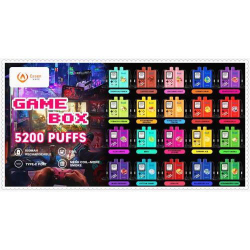 Randm Game Box 5200 Puffs Disponível Caixa