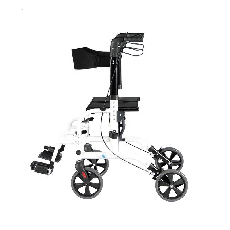 Tonia German Rollator Two In One Function Walker Aids With Footrest Tra082