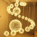 Elegant customized glisten stage round led pendant light