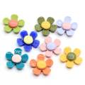 2019 gran oferta resina Flatback Daisy flor cabujones Kawaii 3D resina girasol Slime encantos artesanía para joyería hacer hallazgos