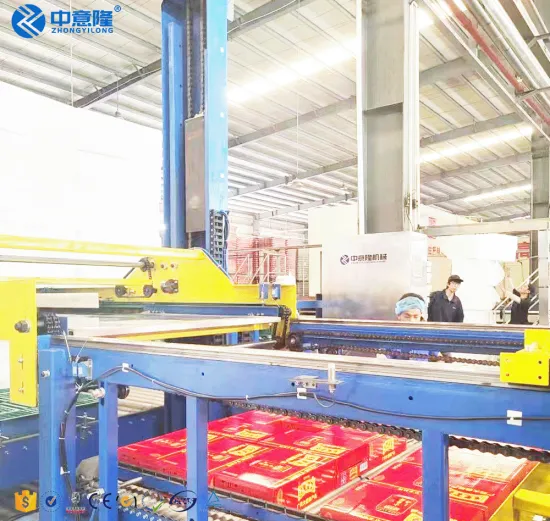 Automatic Low-Level Palletizing Gantry for Packaging Line End