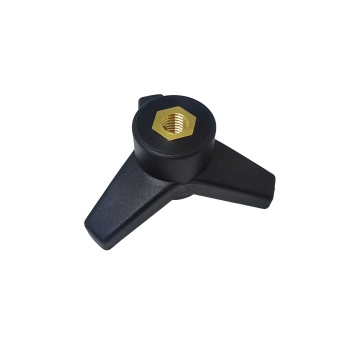 High-Quality Three-Arm Black Plastic Knob for Sale