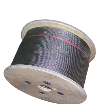 8x7+1x19 Tali dawai keluli untuk pengawal selia tetingkap - keluli galvanized atau tahan karat