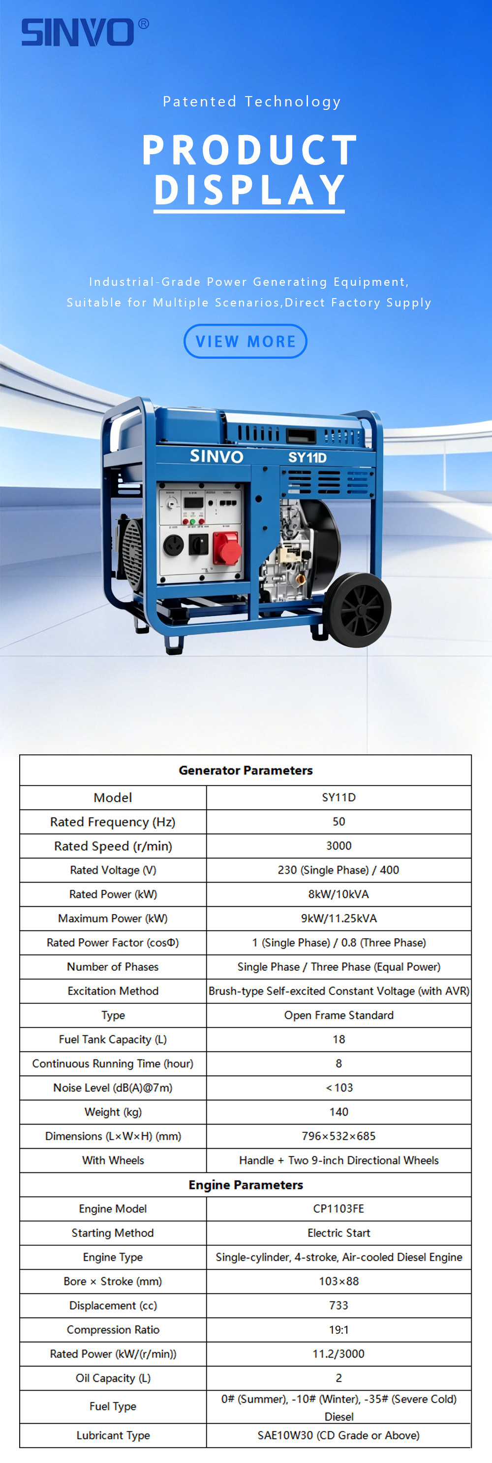 27.SY11D Wheeled Silent Mobile Diesel Generator Set 000