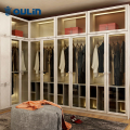 Modern lyxig träskjutdörrar garderob