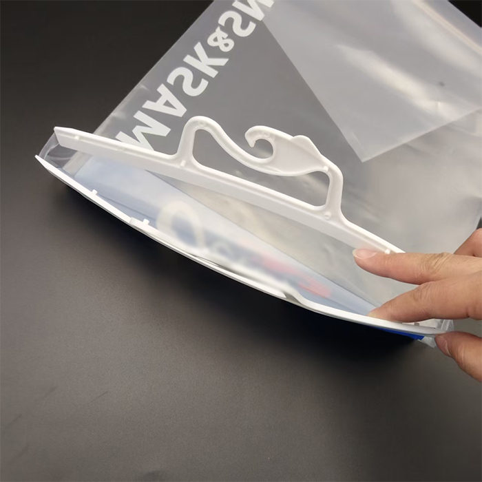 LDPE shopping bag with hanger hook