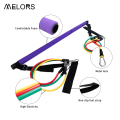 Ολοκαίνουργιο Home Gym Resistance Band Exercise Stick 3 τμήματα Pilates Bar Kit