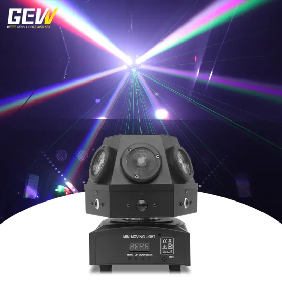 GEVV Hot Sale LED 16PCS 4in1 Mushroom Beam Laser Light Disco DJ Effects