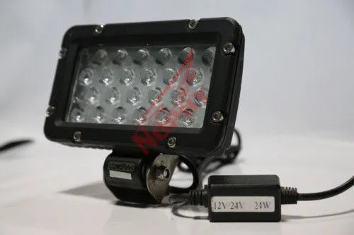 High Lumen 8 Inch 24w Led Work Lighting For Bulldozer , Ip68 Heavy Duty Work Lights