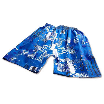 Beach Shorts with Polyester/Peach Skin, Various Prints Available, Customized Prints Accepted