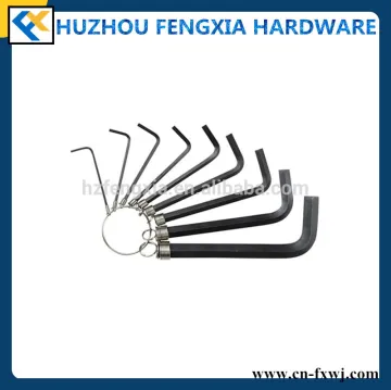 High Quality Carbon Steel Black Finished Hex Key Socket Wrench Allen Wrench