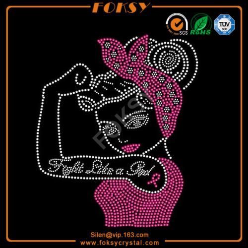 Fight Like a Girl Rhinestone Transfers
