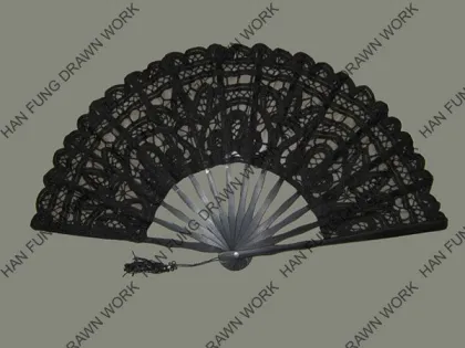 Battenburg Lace Fan - Belgian Lace Fans