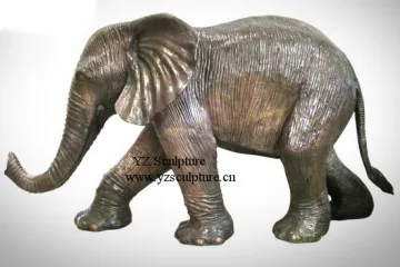 Metal Bronze Elephant Sculpture(BAS-G002)