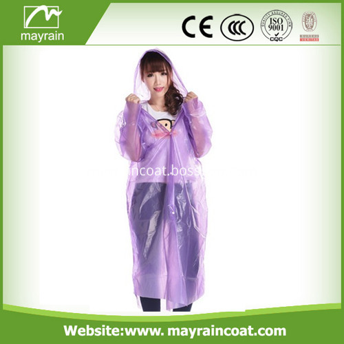 Violet PE Adult Raincoat