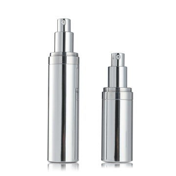 Recyclable 30ml & 50ml Airless Refillable Aluminum Containers with Pump - Silver