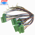 Aangepaste terminal blok connector bedrading -assemblage