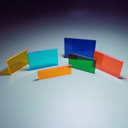 Square Optical orange filter CB550 for camera lens