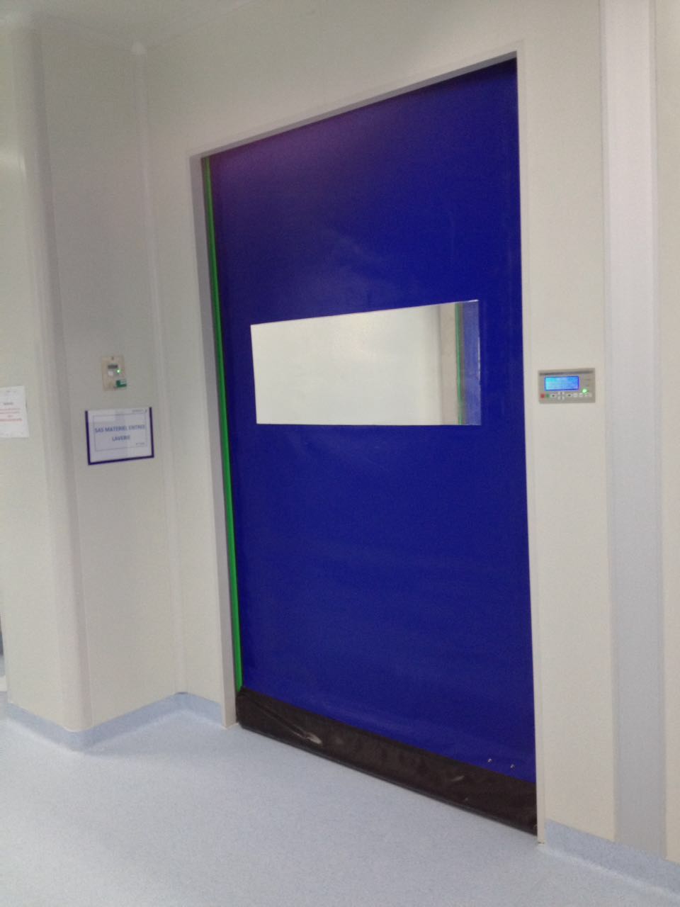 zipper airtight PVC rapid rolling door