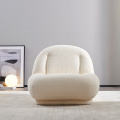 Small white lounge chair