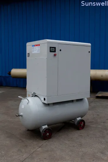 7.5hp Screw Air Compressor With Air Receiver, High Pressure Air Compressors, Crew Compressor Manufacturer