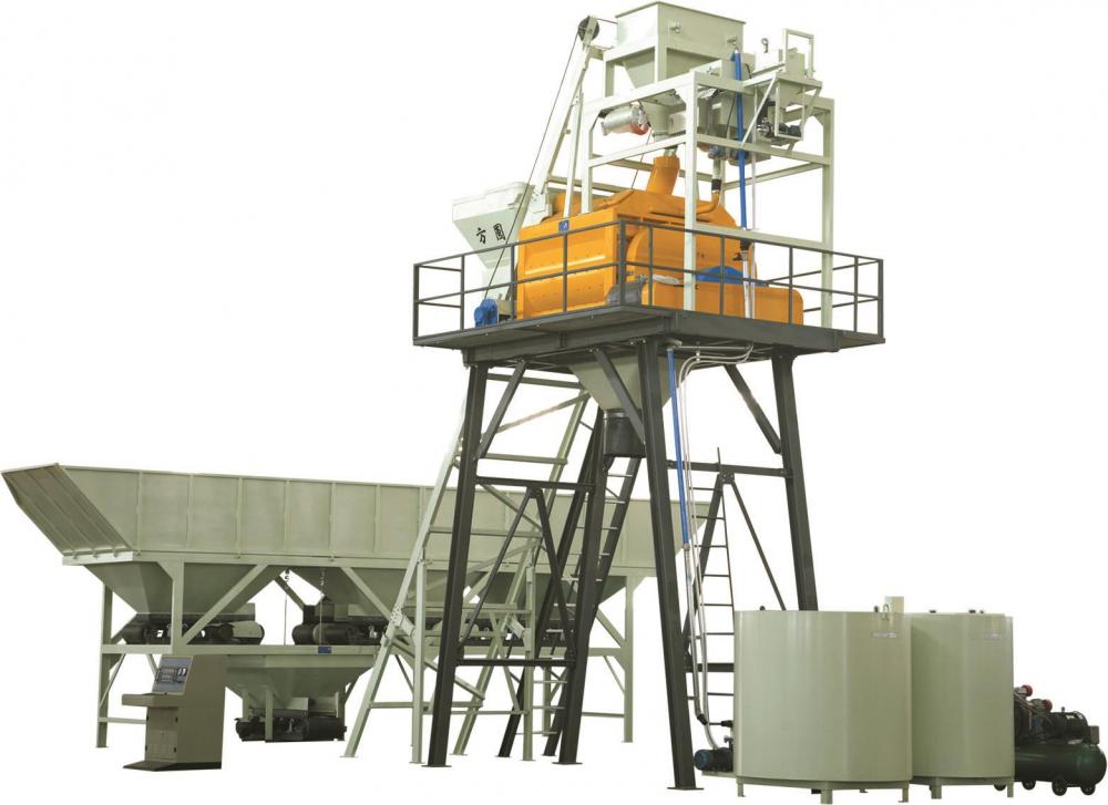 HZS35 self loading ready mixed concrete mixing plant