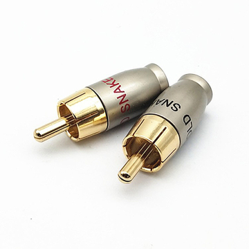 High-Quality Copper Metal Male/Female Gold RCA Connector for Car Audio/Video
