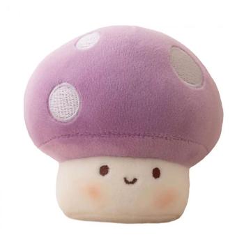 Oreiller de jet de jouet en peluche en peluche violette