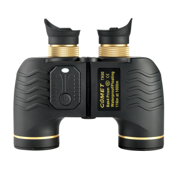 High-Quality Waterproof Binoculars with Night Vision, LED Lighting, and Compass