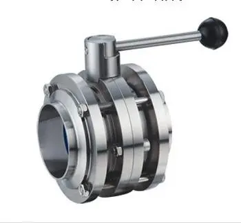 Sanitary Double Live Connection Butterfly Valve