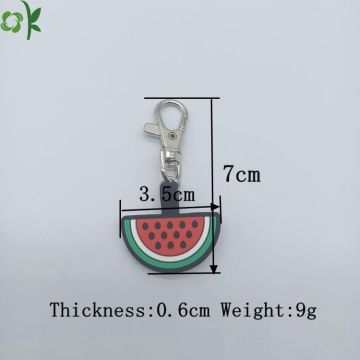 Affordable Watermelon Pet Silicone Dog Tag Lobster Buckle