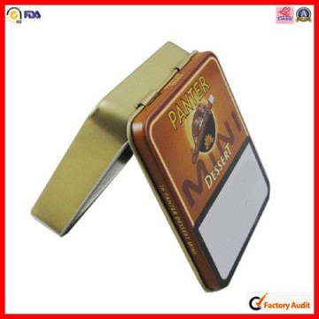 high quality rectangular tobacco metal tin box