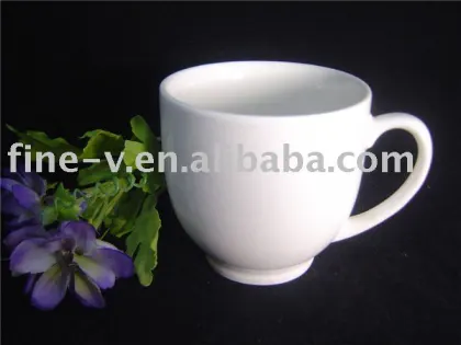 new bone china white coffee mug and cup