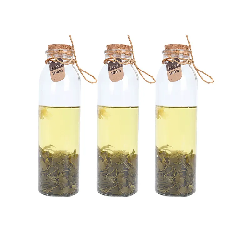 250ml Glass Juice Bottle With Cork Png